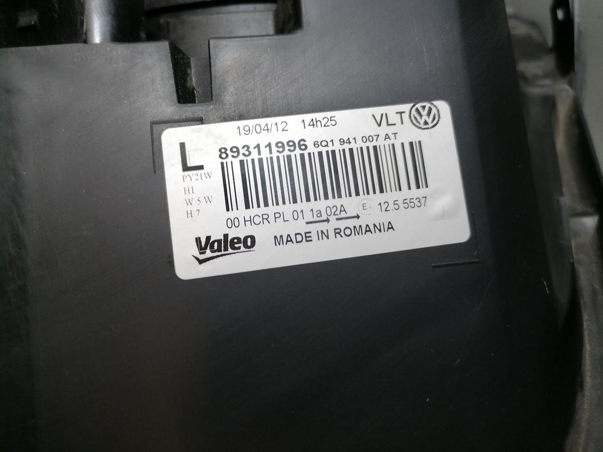 VW Polo 9N3 original Scheinwerfer vorn links Halogen Bj.2009